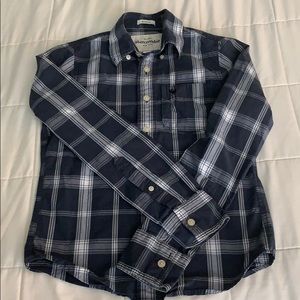 Boys Abercrombie size M long sleeve button down